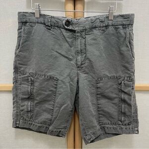 Brunello Cucinelli Men's Gray Linen Blend
Shorts Size 34
